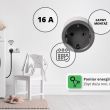GNIAZDKO ZDALNIE STEROWANE WIFI Z POMIAREM ENERGII TYP: SGW-01 - 3