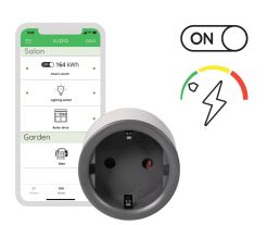GNIAZDKO ZDALNIE STEROWANE WIFI Z POMIAREM ENERGII TYP: SGW-01